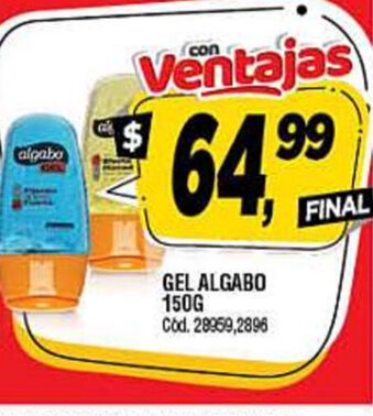 Supermercados Yaguar Algabo Gel 150g oferta