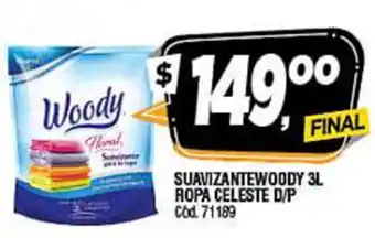 Supermercados Yaguar Woody Suavizante 3L Ropa Celeste D/P oferta