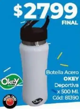 Diarco Okey Botella Acero Deportiva 500ml oferta