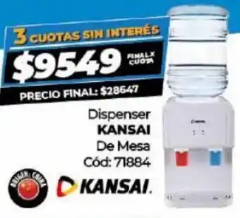 Diarco Kansai Dispenser De Mesa oferta