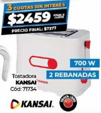 Diarco Kansai Tostadora 700W oferta