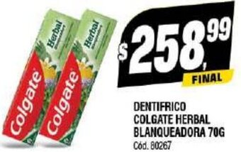 Supermercados Yaguar Dentifrico Colgate Herbal Blanqueadora 70g oferta