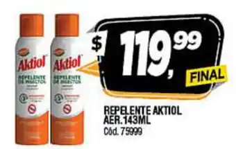 Supermercados Yaguar Aktiol Repelente Aer. 143ml oferta