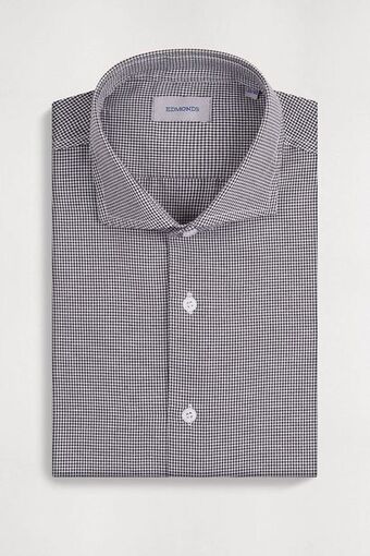 Macowens Camisa de vestir a cuadros negra oferta