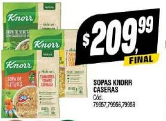 Supermercados Yaguar Sopas Knorr Caseras oferta