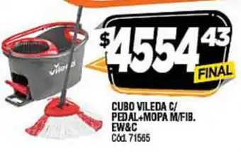 Supermercados Yaguar Cubo Vileda C/ Pedal+Mopa M/Fib EW& C oferta