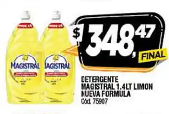 Supermercados Yaguar Magistral Detergente 1.4Lt Limon Nueva Formula oferta