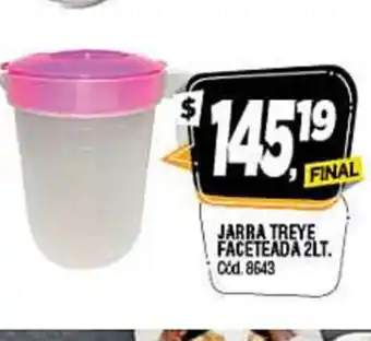Supermercados Yaguar Faceteada 2Lt Jarra Treye oferta