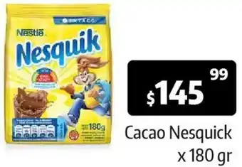 Autoservicio Capo Cacao Nesquik 180g oferta