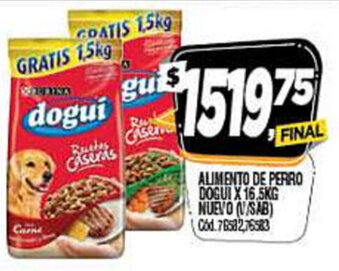 Supermercados Yaguar Dogui Alimento De Perro x 16.5kg oferta