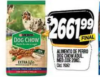 Supermercados Yaguar Dog Chow Alimento De Perro Adul.Med.GDE 20kg oferta
