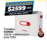 Diarco Tostadora kansai 700 w - 2 rebanadas oferta
