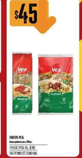 Supermercados Vea Vea Fideos 500grs oferta