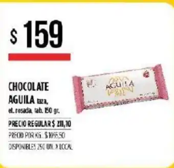 Supermercados Vea Aguila Chocolate 150gr oferta