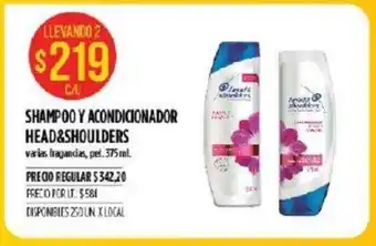 Supermercados Vea Head & Shoulder Shampoo Y Acondicionador 375ml oferta