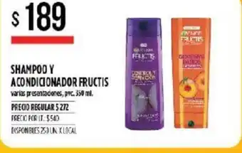 Supermercados Vea Shampoo Y Acondicianador Fructis oferta