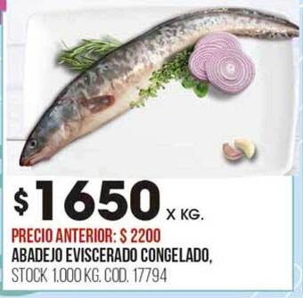 Coto Abadejo eviscerado congelado oferta