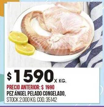Coto Pez ángel pelado congelado oferta