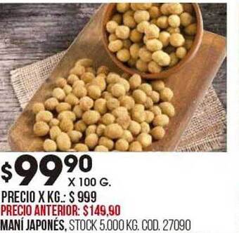 Coto Mani japonés oferta