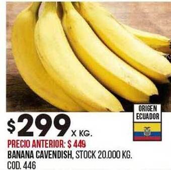 Coto Banana cavendish oferta