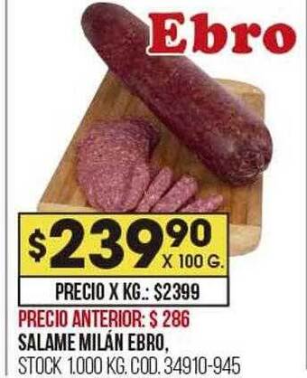 Coto Salame milán ebro oferta