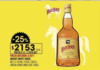 Coto Whisky white horse oferta