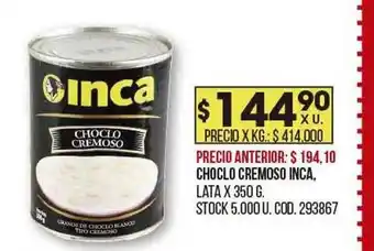 Coto Choclo cremoso inca oferta