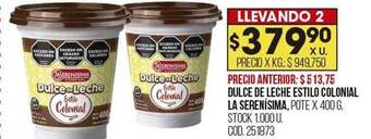 Coto Dulce de leche estilo colonial la serenisima oferta