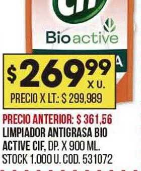 Coto Limpiador antigrasa bio active cif oferta