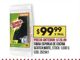 Coto Fibra esponja de cocina scotch brite oferta