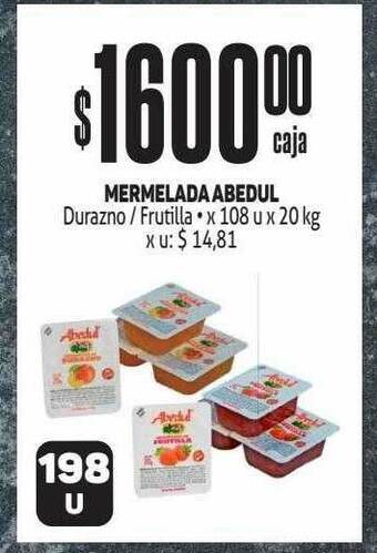 Makro Mermelada abedul durazno frutilla oferta
