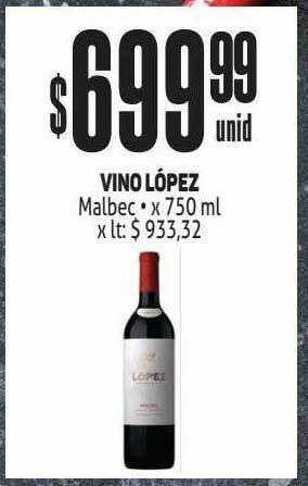 Makro Vino lópez malbec oferta
