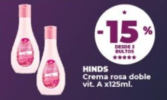 Supermayorista Vital Hinds Crema Rosa Doble vit. A x 125ml oferta