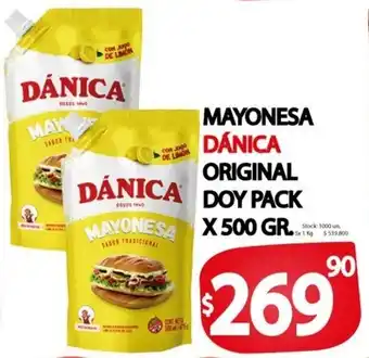 Supermercados Caracol Mayonesa Dánica Original Doy Pack x 500g oferta