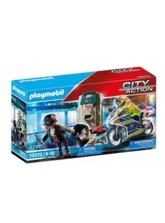 El Mundo del Juguete Playmobil city action moto policial y ladrón premium oferta