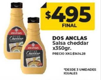 Supermayorista Vital Dos anclas salsa cheddar oferta