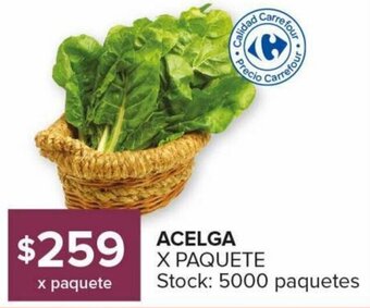 Carrefour Maxi Acelga x paquete oferta