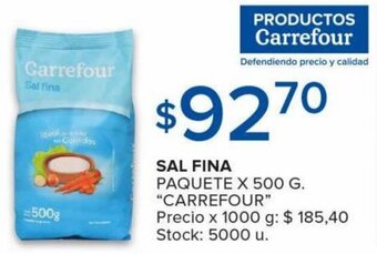 Carrefour Maxi Sal Fina Paquete x 500g CARREFOUR oferta