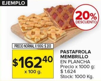 Carrefour Maxi Pastafrola Membrillo en Plancha x 100g oferta
