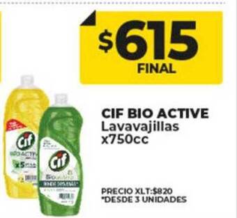 Supermayorista Vital Cif bio active lavavajillas oferta