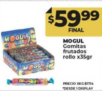 Supermayorista Vital Mogul gomitas frutados rollo oferta