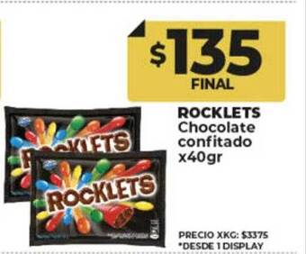 Supermayorista Vital Rocklets chocolate confitado oferta