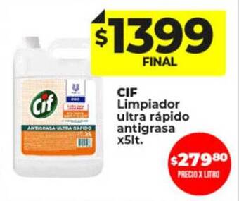 Supermayorista Vital Cif limpiador ultra rápido antigrasa oferta
