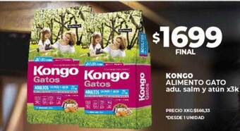 Supermayorista Vital Kongo alimento gato adu salm y atún oferta