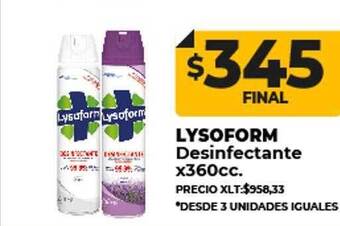 Supermayorista Vital Lysoform desinfectante oferta