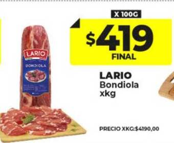 Supermayorista Vital Lario bondiola oferta