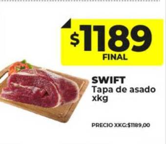 Supermayorista Vital Swift tapa de asado x kg oferta