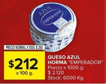 Carrefour Maxi Queso azul emperador 100g oferta