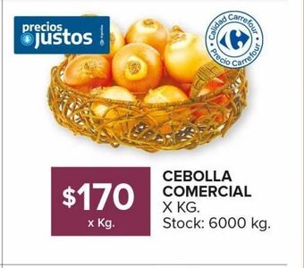 Carrefour Maxi Cebolla comercial kg oferta
