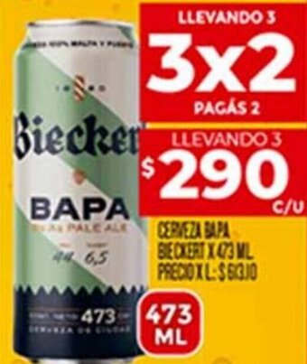 Supermercados DIA Cerveza Bapa Bieckert x 473ml oferta